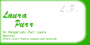 laura purr business card